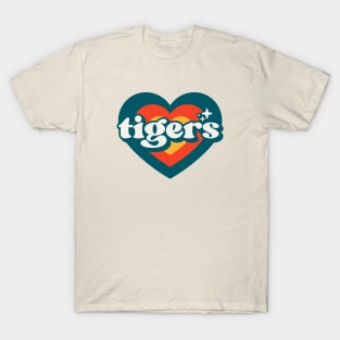 Vintage Tigers School Spirit // High School Football Mascot // Go Tigers Retro T-Shirt